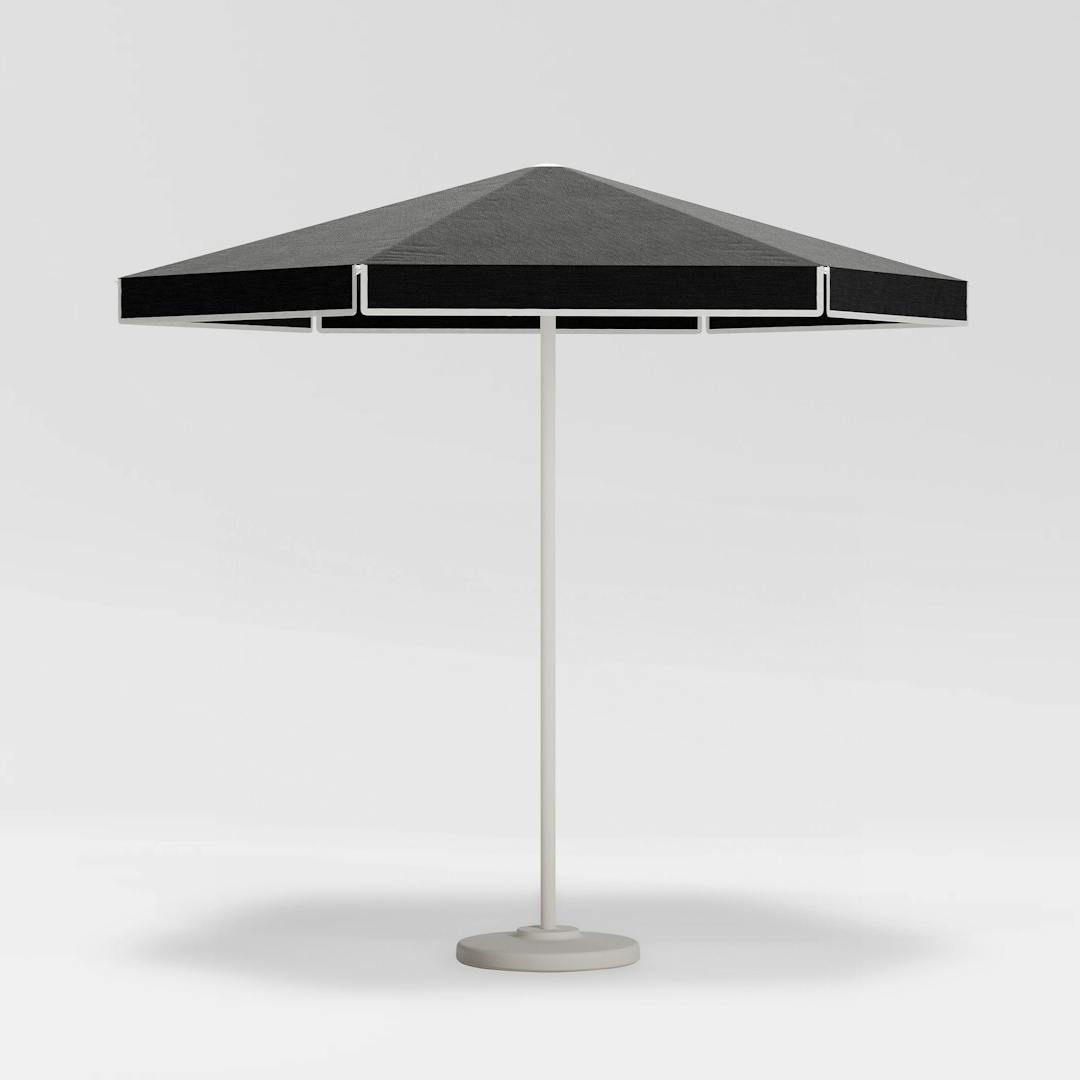 Umbrella Hexagonal 9 Ft - Dove W/Volant