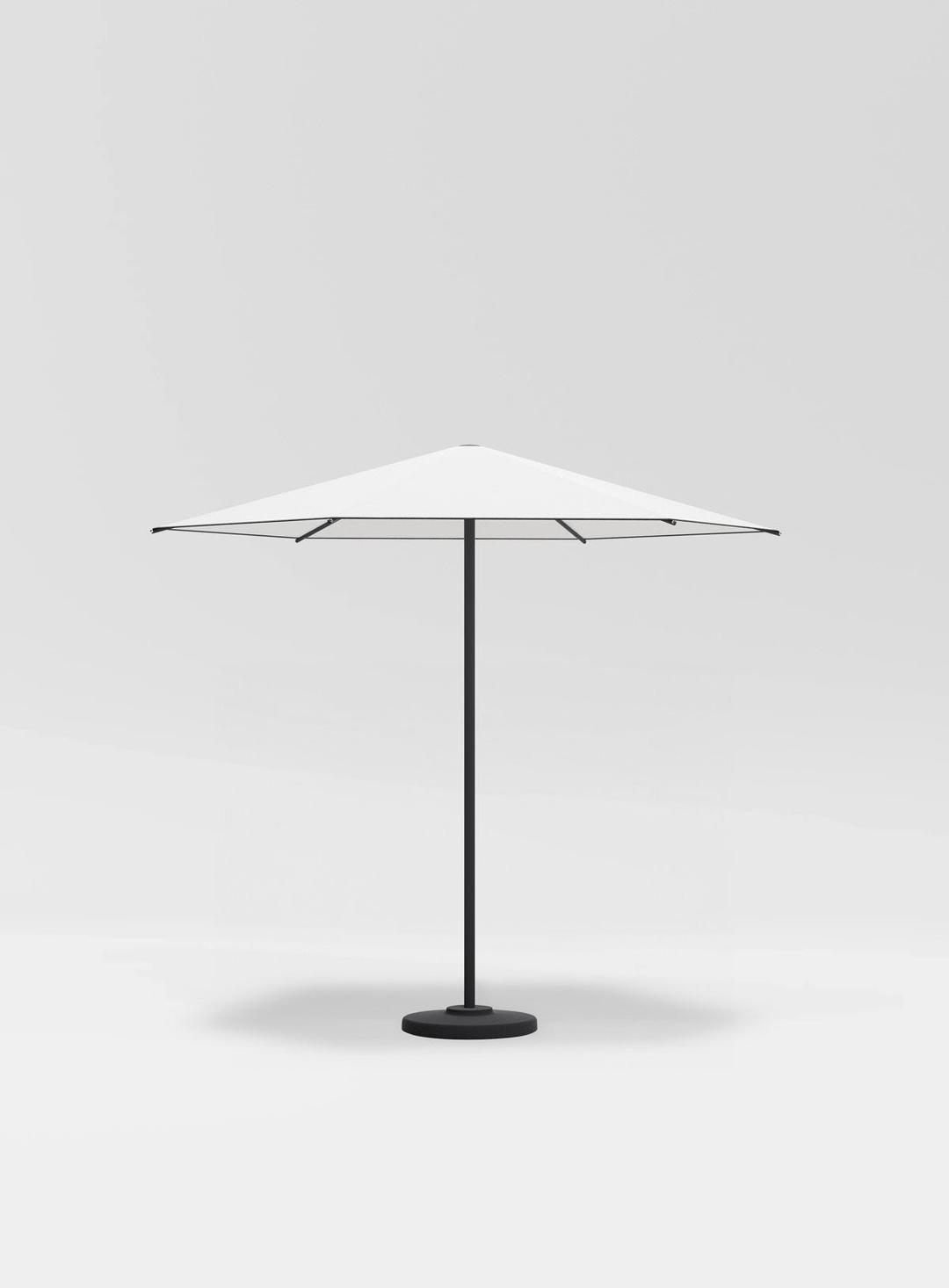 9' Hexagon Umbrella - Textured Pewter